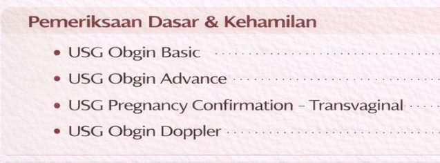 Pemeriksaan Dasar & Kehamilan