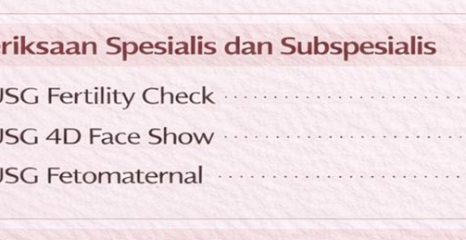 Pemeriksaan Spesialis & Subspesialis